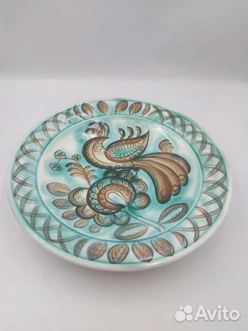 Настенная тарелка Петушки зик Конаково