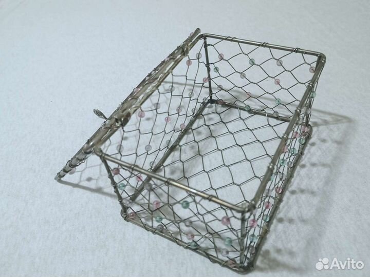 Шкатулка металлическая, органайзер