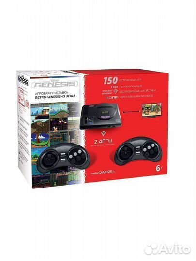 Sega Retro Genesis HD Ultra + Беспроводные джойсти