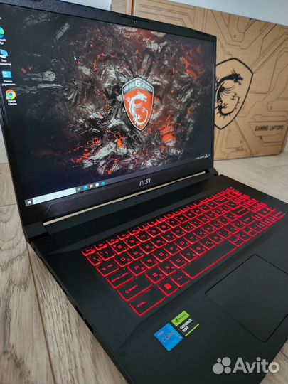 Мощный Игровой ноутбук msi katana gf76