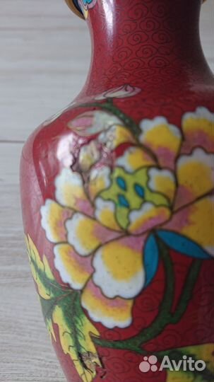 Ваза Клуазоне 60 - 70 годы