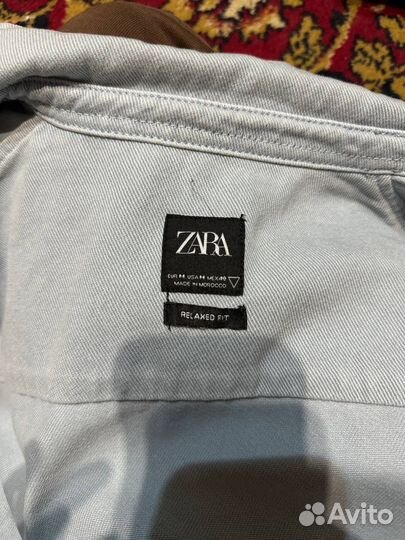 Джинсовая рубашка zara