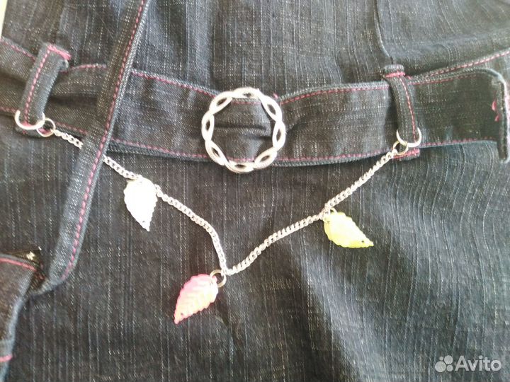 Джинсовый сарафан+свитшот+сумочка