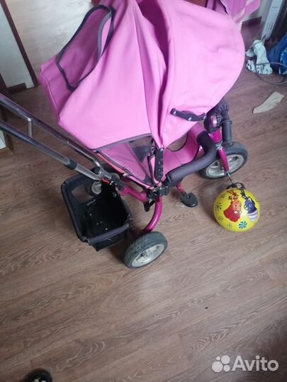 Детский велосипед с родительской ручкой