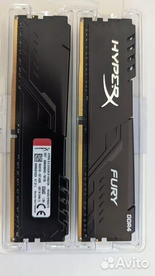 Kingston HyperX fury Black HX432C16FB3K2/16 16 гб