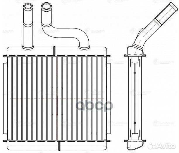 LRH0553 luzar Радиатор отопителя салона chevrol
