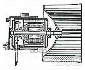 Э/вентилятор отоп. для а/м Fiat Albea (02) A/C