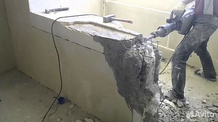 Демонтаж перегородок из блоков