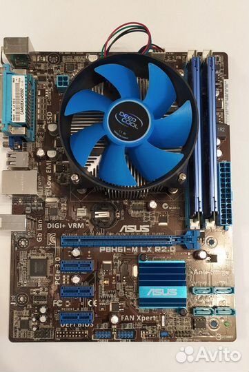 Материнская плата asus P8H61-M LX R2.0 / i3-3220