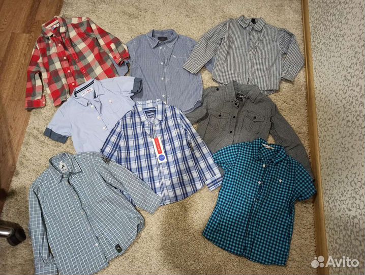 Рубашка на мальчика пакетом 116