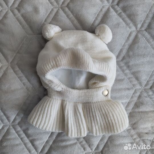 Шапка шлем осенняя утепленная размер 44-46