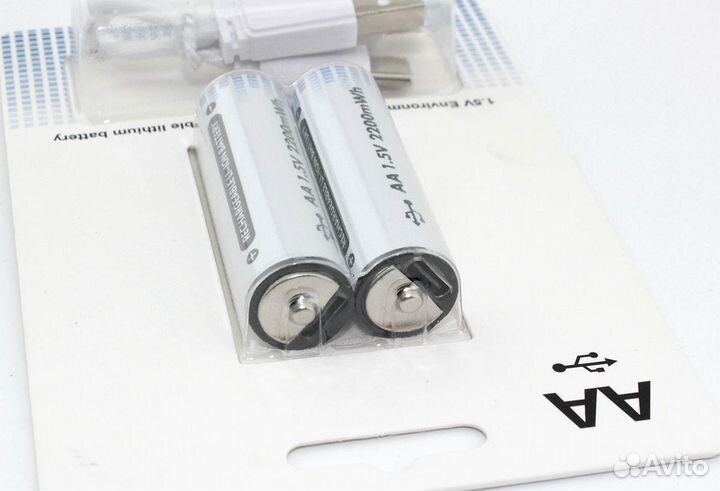 Аккумуляторная батарейка LR6 (аа) с зарядкой Type