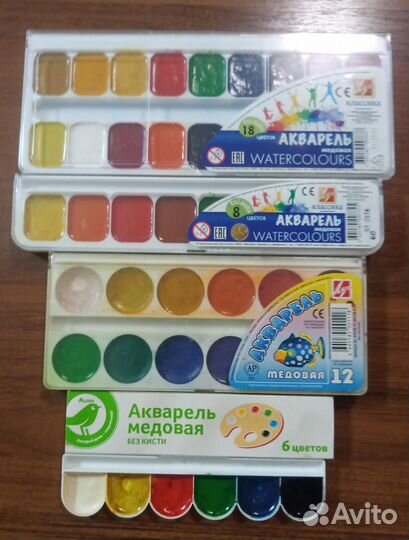 Школьные краски, пластилин