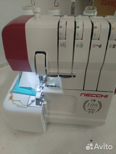 Necchi Оверлок 5248D 2х ниточный, 3х ниточный