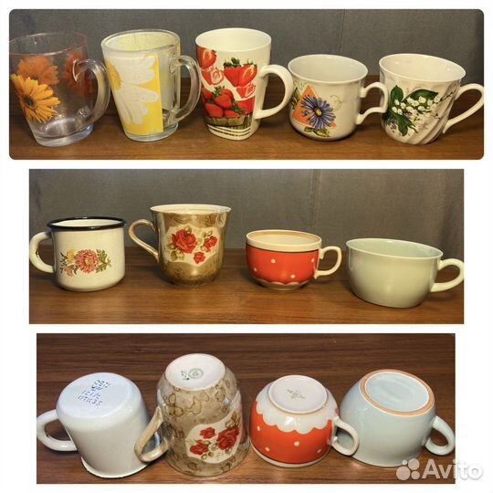 Кружки бокалы чашки