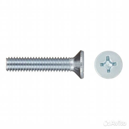 Винт оцинкованный M4x20 мм DIN 965 потайная головк