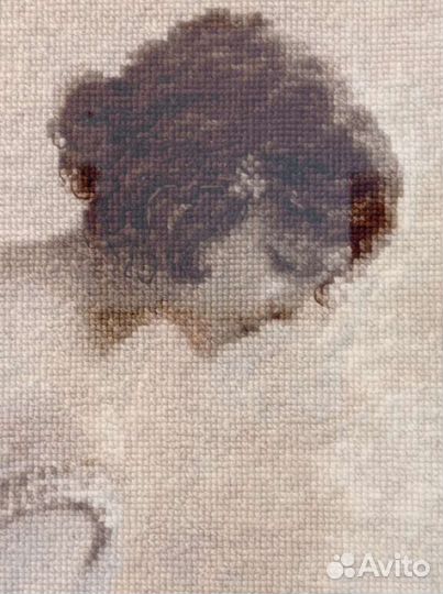 Картина вышитая крестом, ручная работа