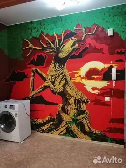 Роспись на стенах