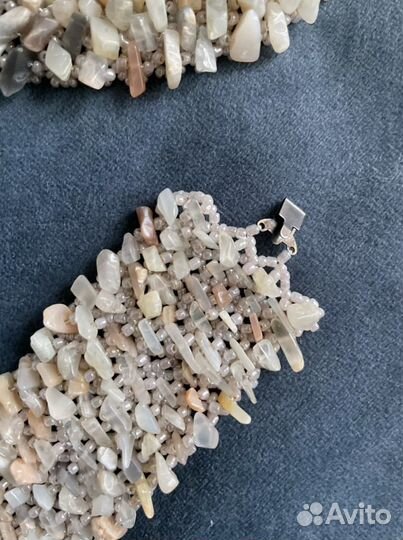 Колье и браслет из натуральных камней