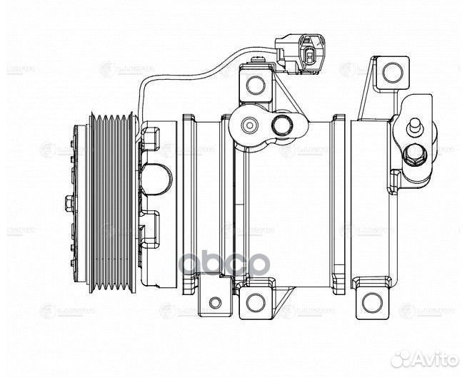 Компрессор кондиц. Mazda CX-7 (06) 2.3T AT (LC