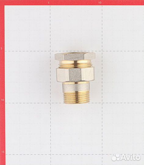 Американка прямая 3/4 вр(г) х 3/4 нр(ш) латунная