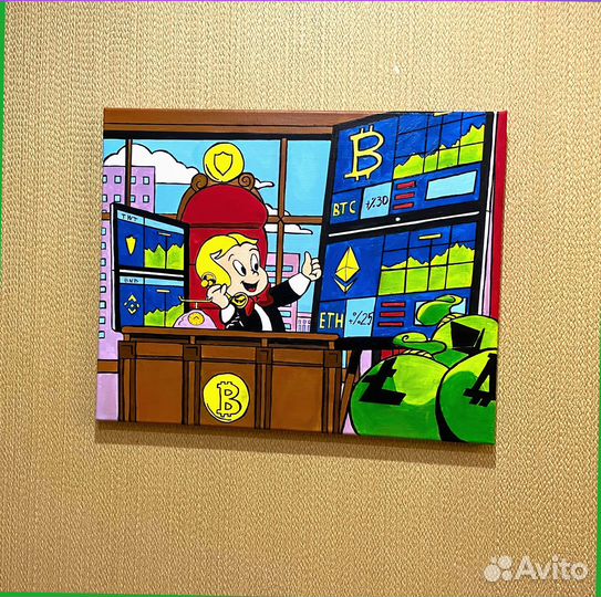 Картина по фото акрилом на холсте кастом