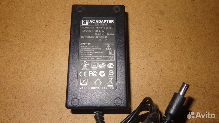 Блок питания 12 вольт 2,3,4 ампера