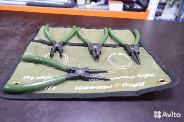 Набор съемников стопорных колец 160 мм,4 штуки