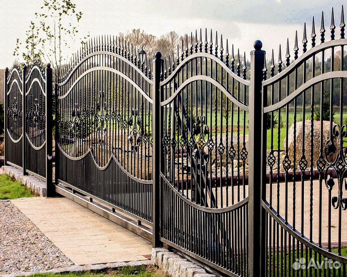 H2Заборы кованные из металла 1м/h2 p/p pstro