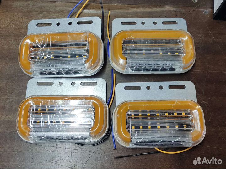 Фонари габаритные LED боковые Газель с поворотом