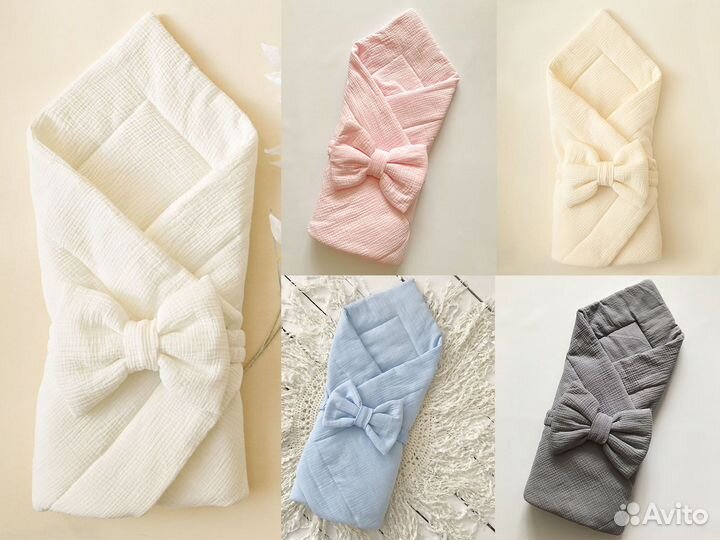 Конверт на выписку летний муслиновый ма-ва