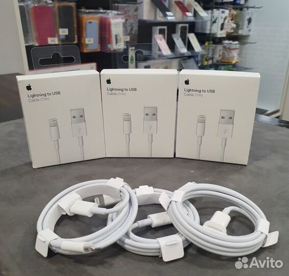 Зарядка ориг на iPhone провод Lightning-USB/Type-C