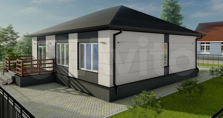 Коттедж 114,2 м² на участке 6 сот.