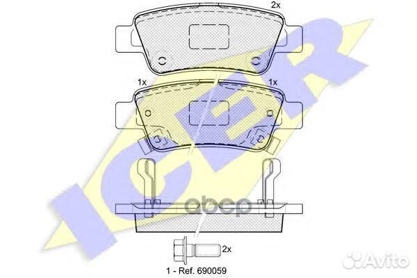 Колодки торм. дисков. Honda CR-V 2.0 2.4 2.2D