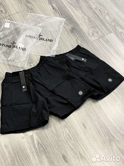 Stone island шорты чёрные