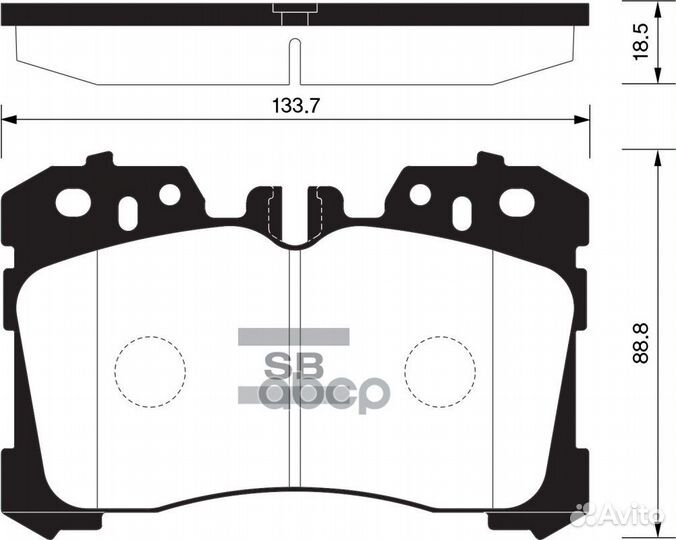 SP1496 колодки дисковые п. Lexus LS460/LS600 0