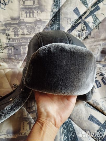 Шапка-ушанка мужская