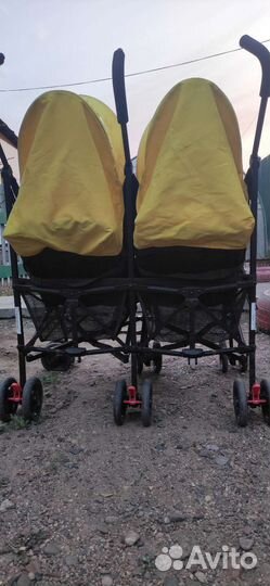 Коляска прогулочная для двойни одни владельцы