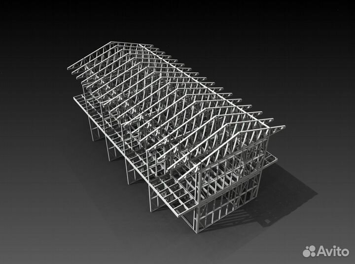 Лстк каркас гостевого дома на 10 номеров (от завод