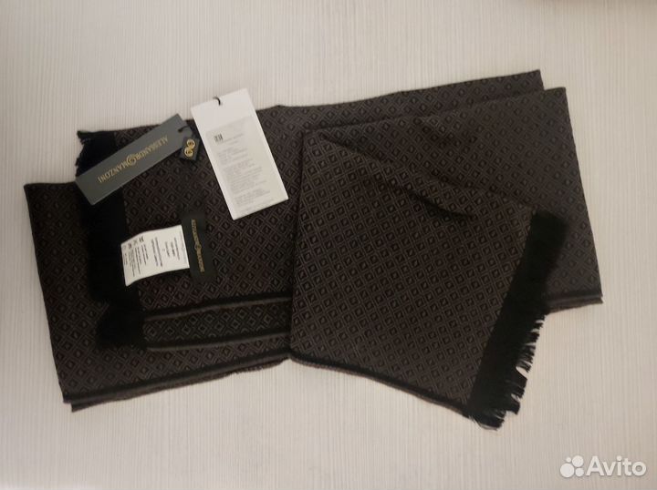 Мужской шарф, шерсть, Alessandro Manzoni, Италия