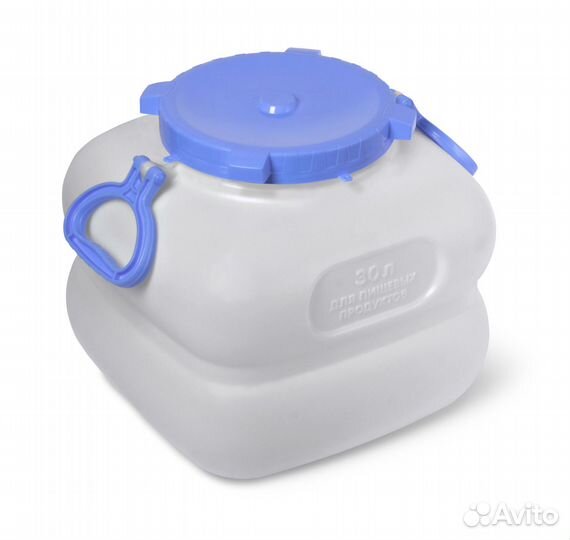 Фляга 30л.с ручками белая