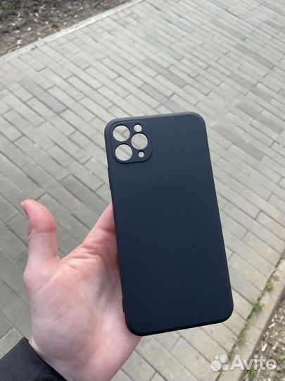 Силиконовый чехол для iPhone 11 Pro Max черный