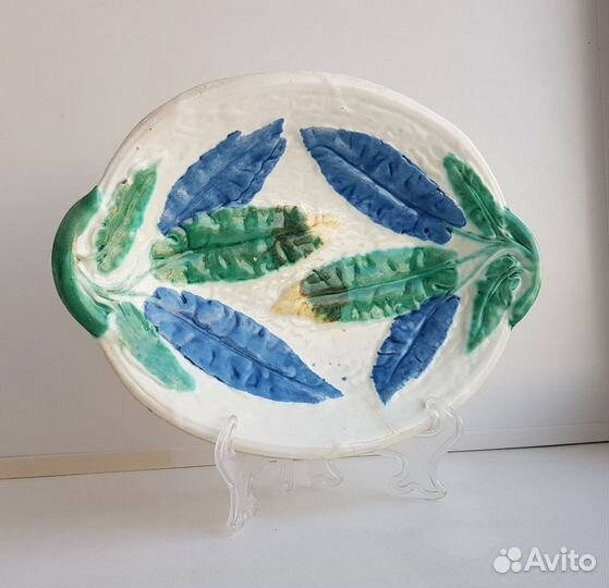Старинное блюдо. Кузнецов. Фаянс,до 1917 г. Царизм