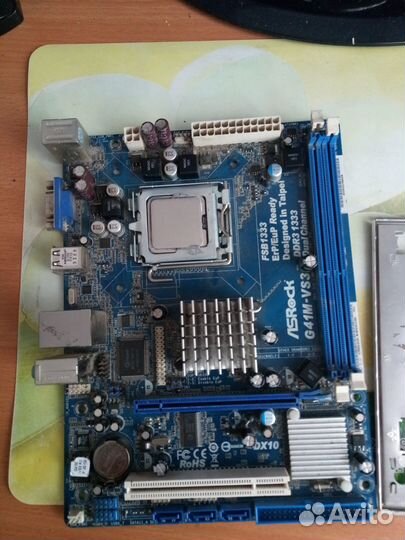 Материнская плата с процессором X5450 775 сокет