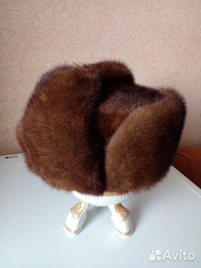 Норковая шапка мужская 58 размер