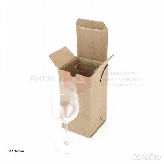 Самосборная коробка 100*100*200 Т24B бурый