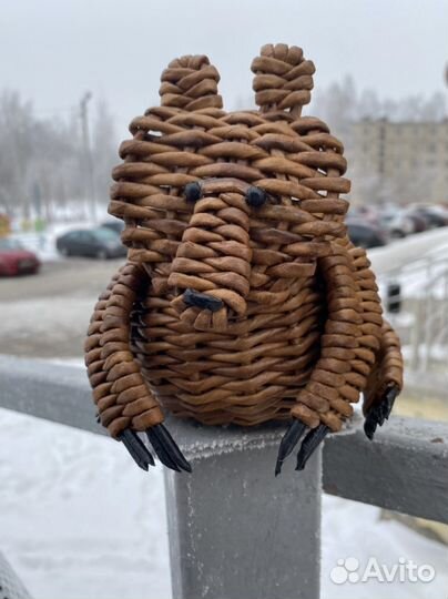 Мишка плетеный