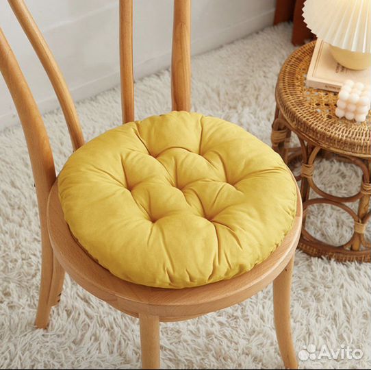 Банкетка подушка- сидушка круглая