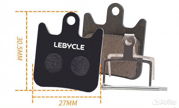 Колодки для дискового тормоза hope, tech 2, hope