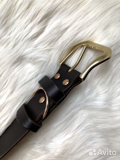 Кожаный ошейник 40 мм Hand Made